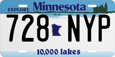 MN license plate 728NYP