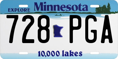 MN license plate 728PGA