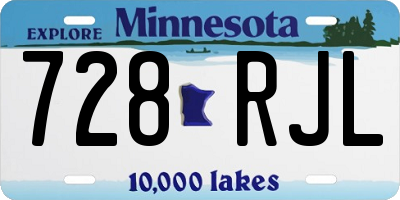 MN license plate 728RJL