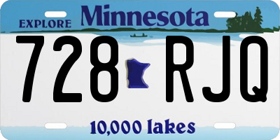 MN license plate 728RJQ
