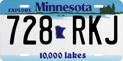 MN license plate 728RKJ