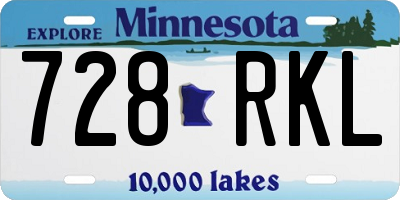 MN license plate 728RKL