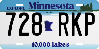 MN license plate 728RKP