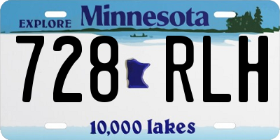 MN license plate 728RLH