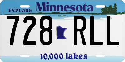 MN license plate 728RLL