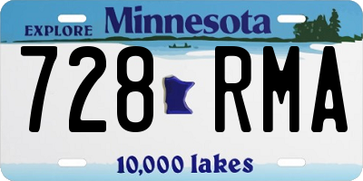 MN license plate 728RMA