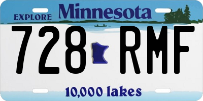 MN license plate 728RMF
