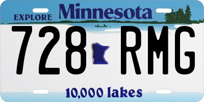 MN license plate 728RMG