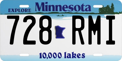 MN license plate 728RMI
