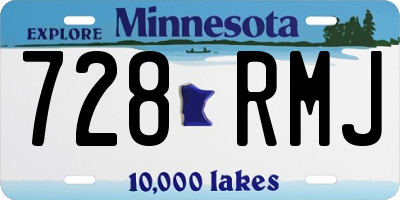 MN license plate 728RMJ