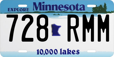 MN license plate 728RMM