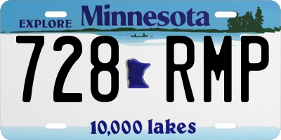 MN license plate 728RMP