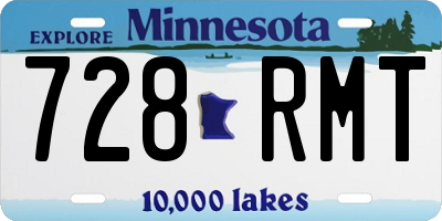 MN license plate 728RMT