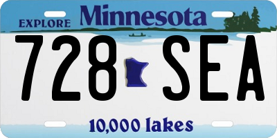 MN license plate 728SEA
