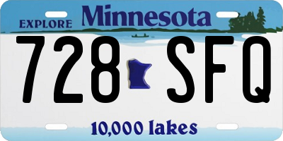 MN license plate 728SFQ