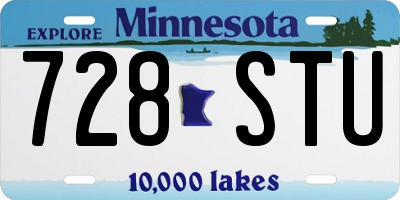 MN license plate 728STU