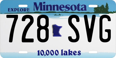 MN license plate 728SVG
