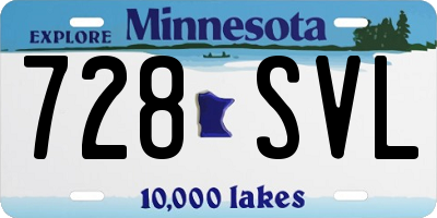 MN license plate 728SVL