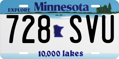 MN license plate 728SVU