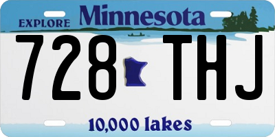MN license plate 728THJ