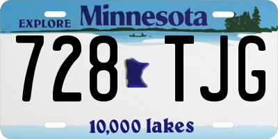 MN license plate 728TJG