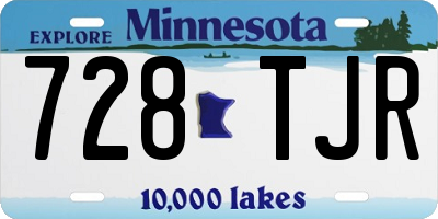 MN license plate 728TJR