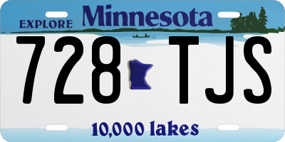 MN license plate 728TJS