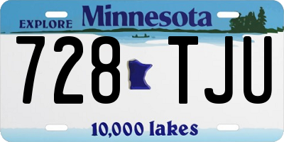 MN license plate 728TJU