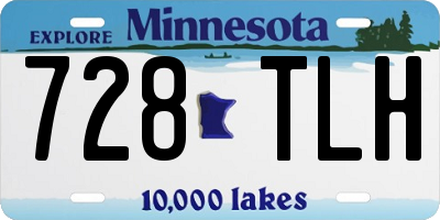 MN license plate 728TLH
