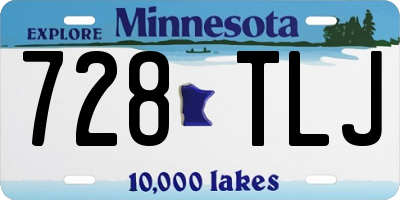 MN license plate 728TLJ