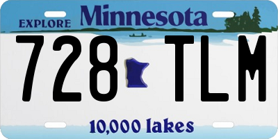 MN license plate 728TLM
