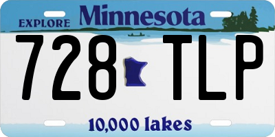 MN license plate 728TLP