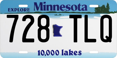 MN license plate 728TLQ