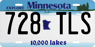 MN license plate 728TLS