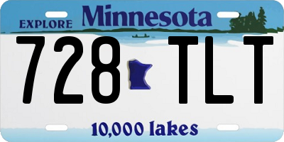 MN license plate 728TLT