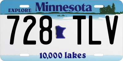 MN license plate 728TLV