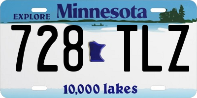 MN license plate 728TLZ