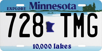 MN license plate 728TMG