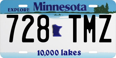MN license plate 728TMZ
