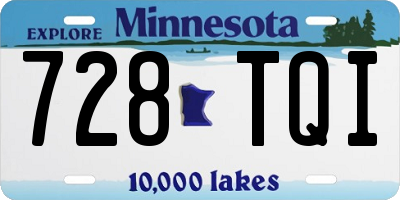 MN license plate 728TQI