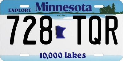 MN license plate 728TQR