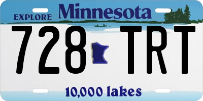 MN license plate 728TRT