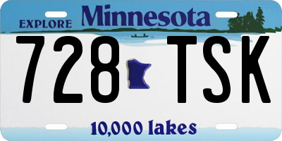 MN license plate 728TSK