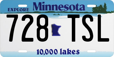 MN license plate 728TSL