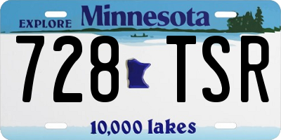MN license plate 728TSR