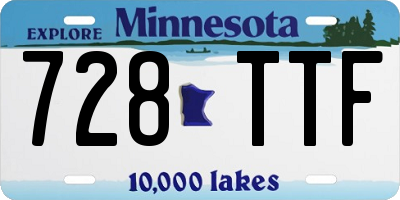 MN license plate 728TTF