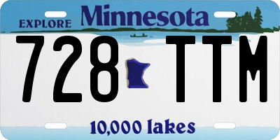 MN license plate 728TTM