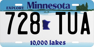 MN license plate 728TUA