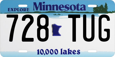 MN license plate 728TUG