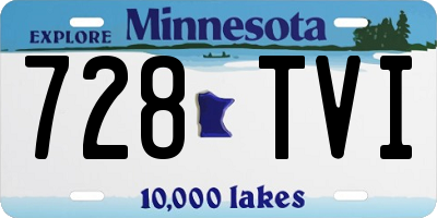 MN license plate 728TVI